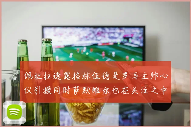 佩杜拉透露格林伍德是罗马主帅心仪引援同时萨默维尔也在关注之中