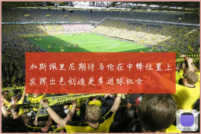 加斯佩里尼期待马伦在中锋位置上发挥出色创造更多进球机会
